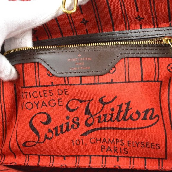 Louis Vuitton Neverfull PM Hand Tote Bag Brown Damier - Picture 7 of 9